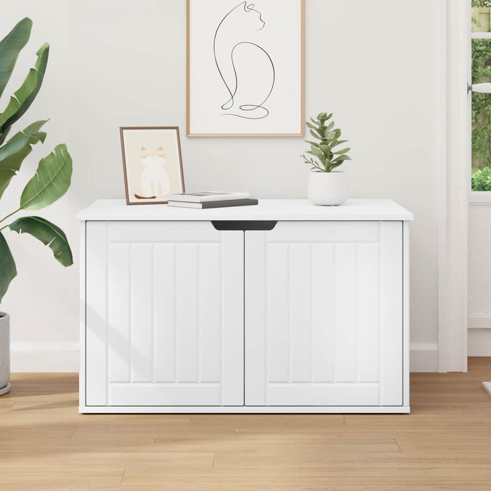 Casa pentru pisici Alb 85 x 55 x 50,5 cm Lemn compozit - WALTI WALTI
