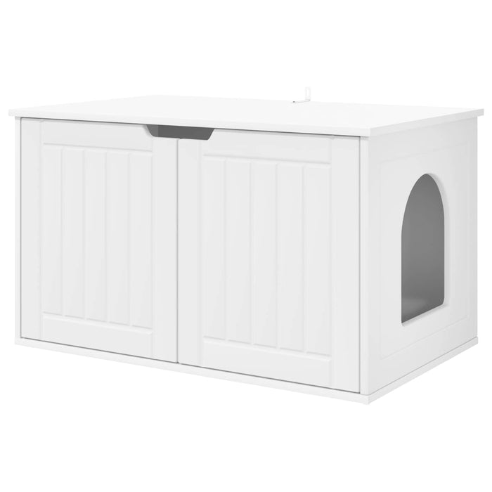Casa pentru pisici Alb 85 x 55 x 50,5 cm Lemn compozit - WALTI WALTI