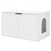 Casa pentru pisici Alb 85 x 55 x 50,5 cm Lemn compozit - WALTI WALTI