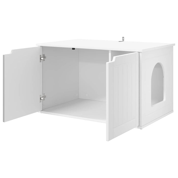Casa pentru pisici Alb 85 x 55 x 50,5 cm Lemn compozit - WALTI WALTI