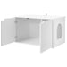 Casa pentru pisici Alb 85 x 55 x 50,5 cm Lemn compozit - WALTI WALTI