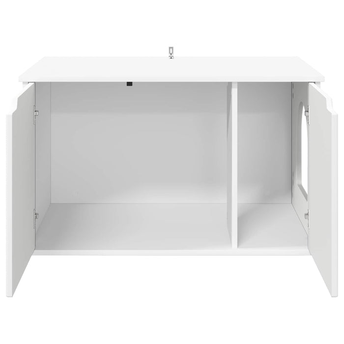Casa pentru pisici Alb 85 x 55 x 50,5 cm Lemn compozit - WALTI WALTI