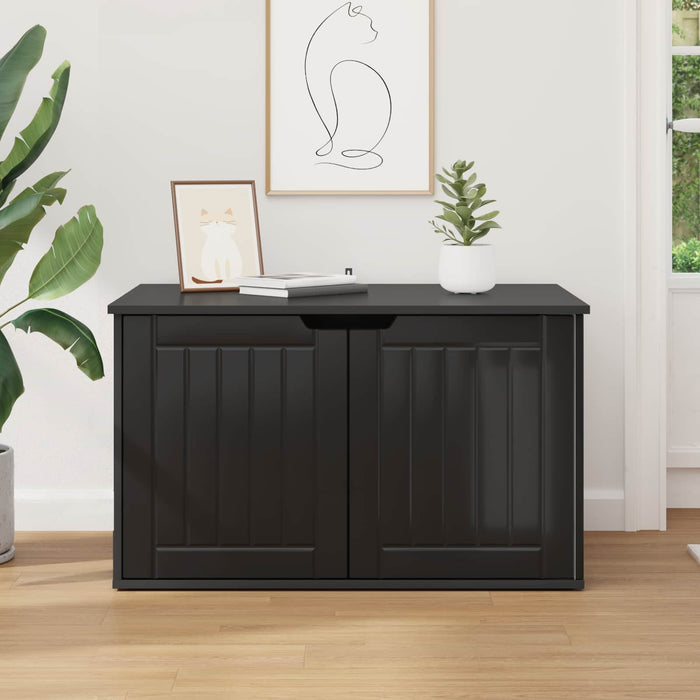 Casa pentru pisici Negru 85 x 55 x 50,5 cm Lemn compozit WALTI