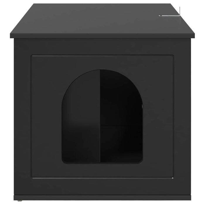 Casa pentru pisici Negru 85 x 55 x 50,5 cm Lemn compozit WALTI