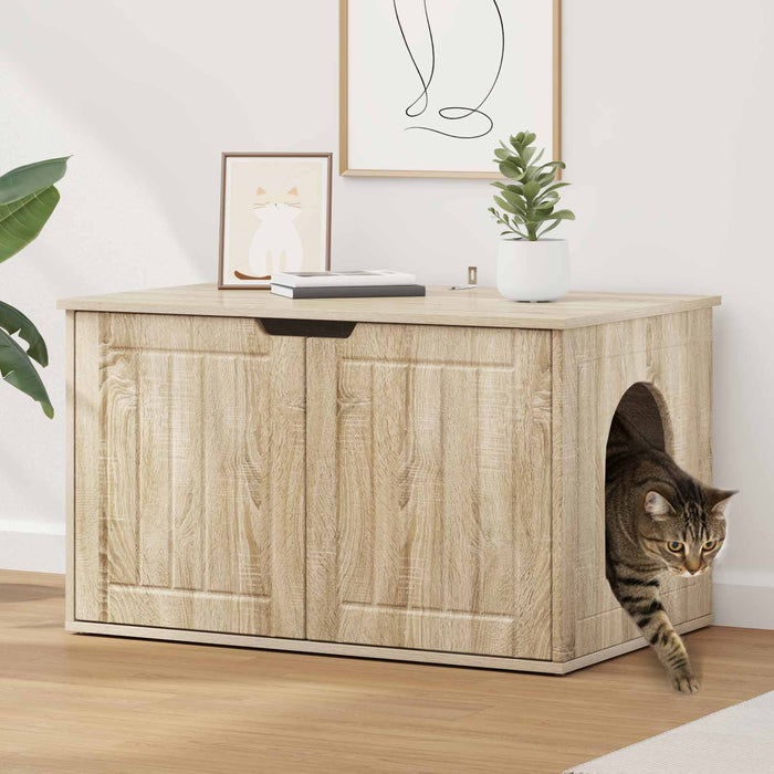 Casa pentru pisici Sonoma 85 x 55 x 50,5 cm Lemn compozit - WALTI WALTI