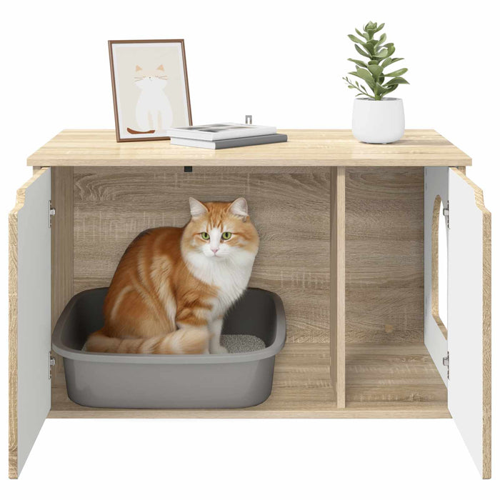 Casa pentru pisici Sonoma 85 x 55 x 50,5 cm Lemn compozit - WALTI WALTI