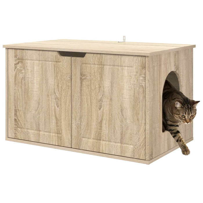 Casa pentru pisici Sonoma 85 x 55 x 50,5 cm Lemn compozit - WALTI WALTI