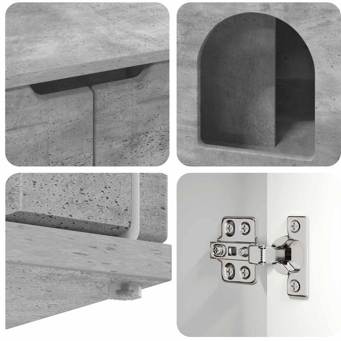 Casa pentru pisici Beton 85 x 55 x 50,5 cm Lemn compozit - WALTI WALTI