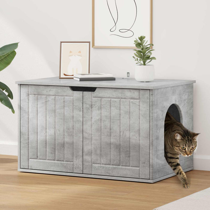 Casa pentru pisici Beton 85 x 55 x 50,5 cm Lemn compozit - WALTI WALTI