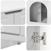 Casa pentru pisici Alb Lucios 85 x 55 x 50,5 cm Lemn compozit - WALTI WALTI