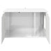 Casa pentru pisici Alb Lucios 85 x 55 x 50,5 cm Lemn compozit - WALTI WALTI
