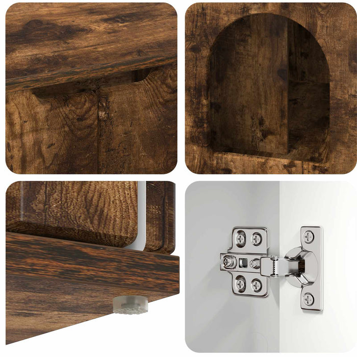Casa pentru pisici Stejar fumuriu 85 x 55 x 50,5 cm - WALTI WALTI