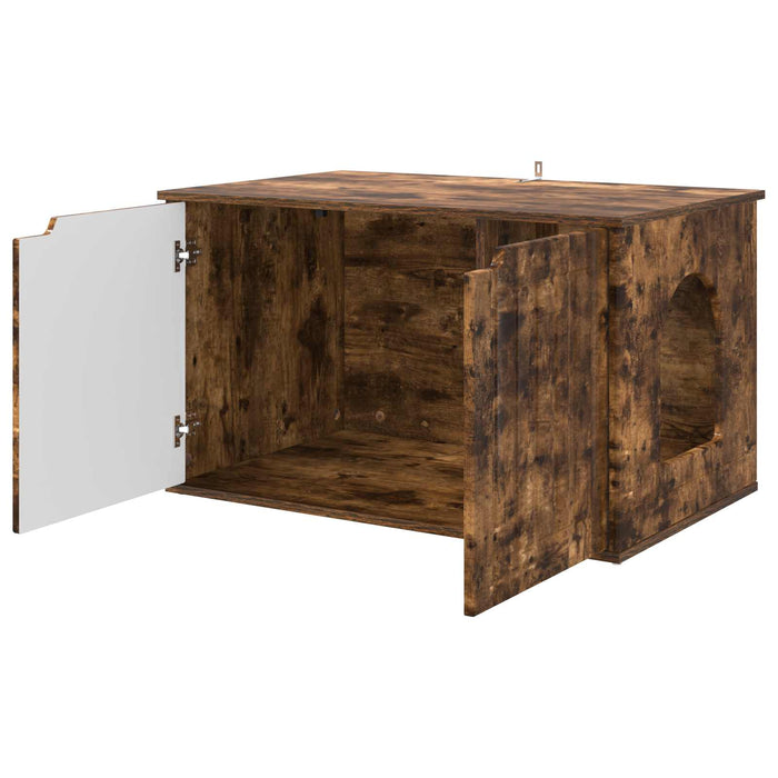 Casa pentru pisici Stejar fumuriu 85 x 55 x 50,5 cm - WALTI WALTI