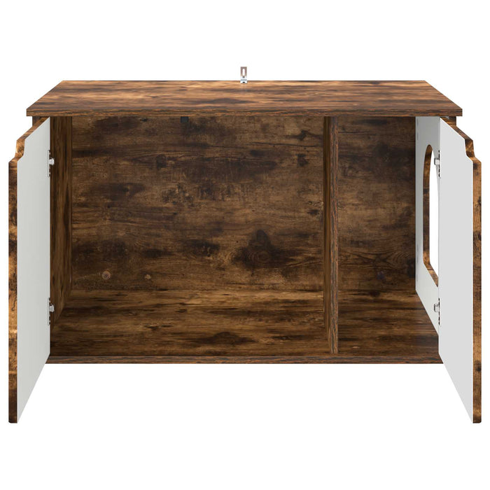 Casa pentru pisici Stejar fumuriu 85 x 55 x 50,5 cm - WALTI WALTI