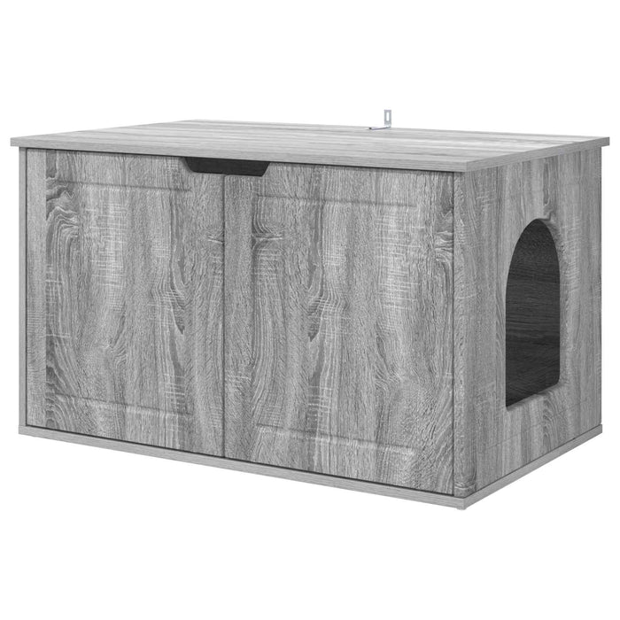 Casa pentru pisici Gri Sonoma 85 x 55 x 50,5 cm Lemn compozit - WALTI WALTI