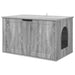 Casa pentru pisici Gri Sonoma 85 x 55 x 50,5 cm Lemn compozit - WALTI WALTI