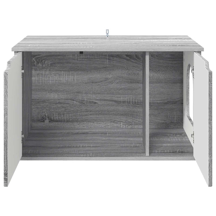 Casa pentru pisici Gri Sonoma 85 x 55 x 50,5 cm Lemn compozit - WALTI WALTI