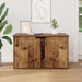 Casa pentru pisici Lemn vechi 85 x 55 x 50,5 cm Lemn compozit - WALTI WALTI