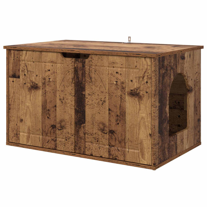 Casa pentru pisici Lemn vechi 85 x 55 x 50,5 cm Lemn compozit - WALTI WALTI