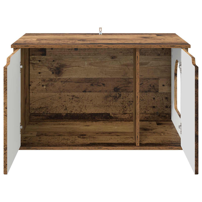 Casa pentru pisici Lemn vechi 85 x 55 x 50,5 cm Lemn compozit - WALTI WALTI