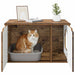 Casa pentru pisici Lemn vechi 85 x 55 x 50,5 cm Lemn compozit - WALTI WALTI