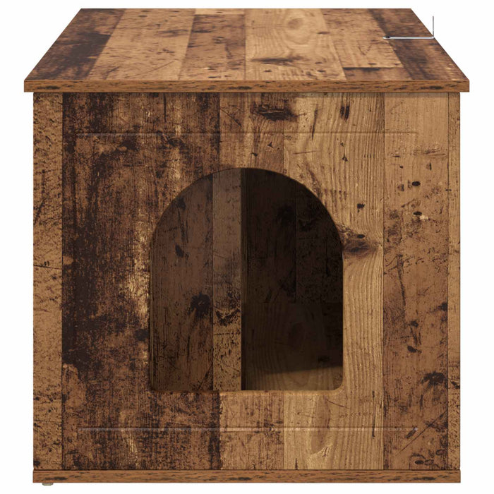 Casa pentru pisici Lemn vechi 85 x 55 x 50,5 cm Lemn compozit - WALTI WALTI