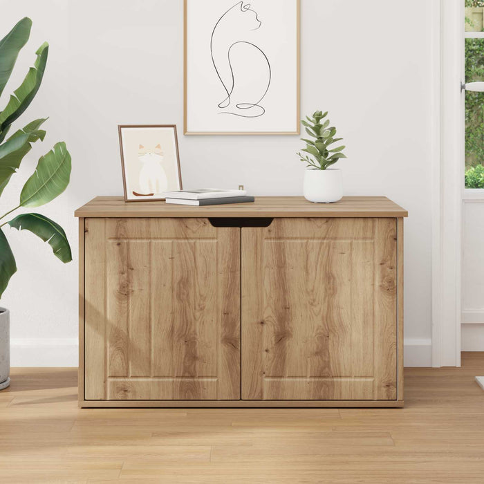 Casa pentru pisici Stejar artizanal 85 x 55 x 50,5 cm WALTI