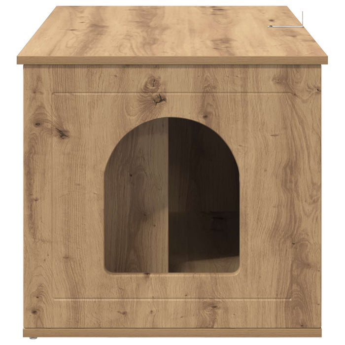 Casa pentru pisici Stejar artizanal 85 x 55 x 50,5 cm WALTI