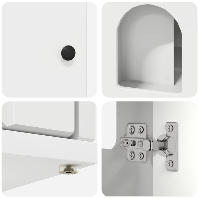 Casa pentru pisici Alb 85 x 55 x 50,5 cm Lemn compozit - WALTI WALTI
