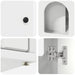 Casa pentru pisici Alb 85 x 55 x 50,5 cm Lemn compozit - WALTI WALTI