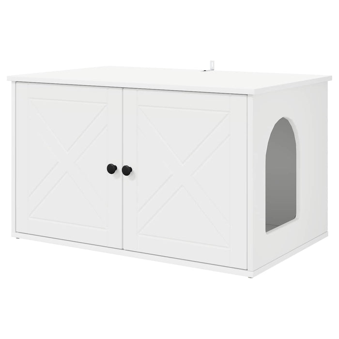Casa pentru pisici Alb 85 x 55 x 50,5 cm Lemn compozit - WALTI WALTI