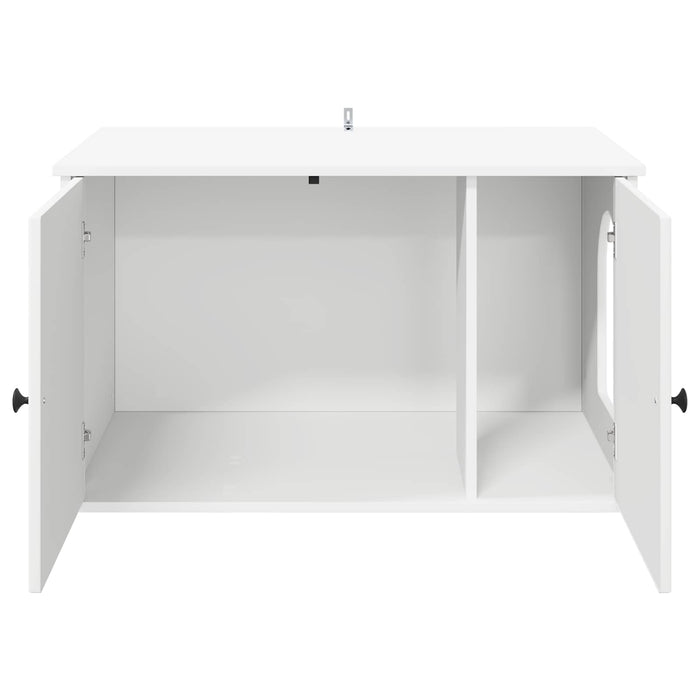 Casa pentru pisici Alb 85 x 55 x 50,5 cm Lemn compozit - WALTI WALTI