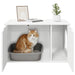 Casa pentru pisici Alb 85 x 55 x 50,5 cm Lemn compozit - WALTI WALTI