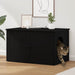 Casa pentru pisici Negru 85 x 55 x 50,5 cm Lemn compozit - WALTI WALTI