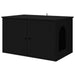 Casa pentru pisici Negru 85 x 55 x 50,5 cm Lemn compozit - WALTI WALTI