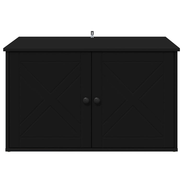 Casa pentru pisici Negru 85 x 55 x 50,5 cm Lemn compozit - WALTI WALTI