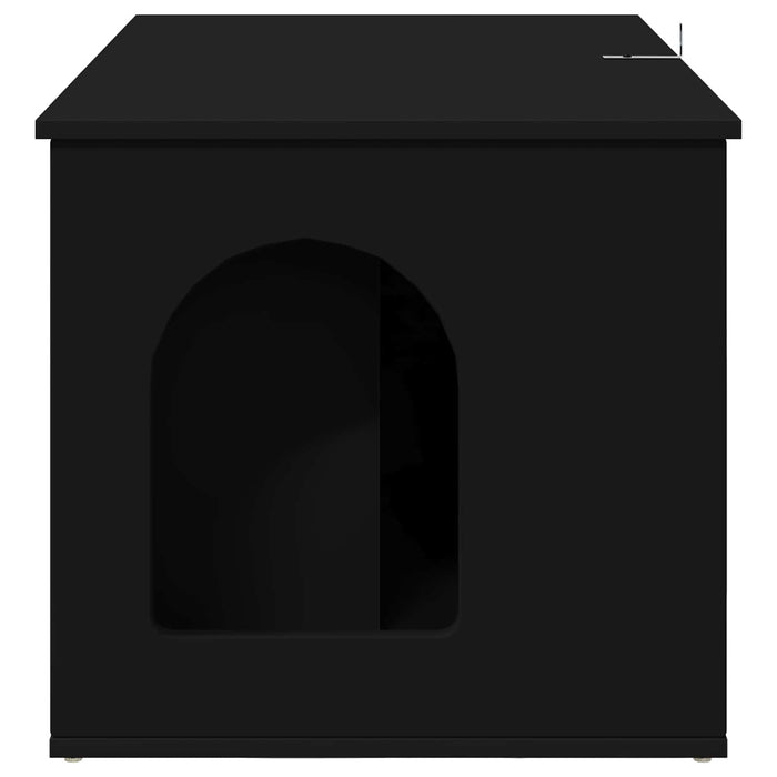 Casa pentru pisici Negru 85 x 55 x 50,5 cm Lemn compozit - WALTI WALTI