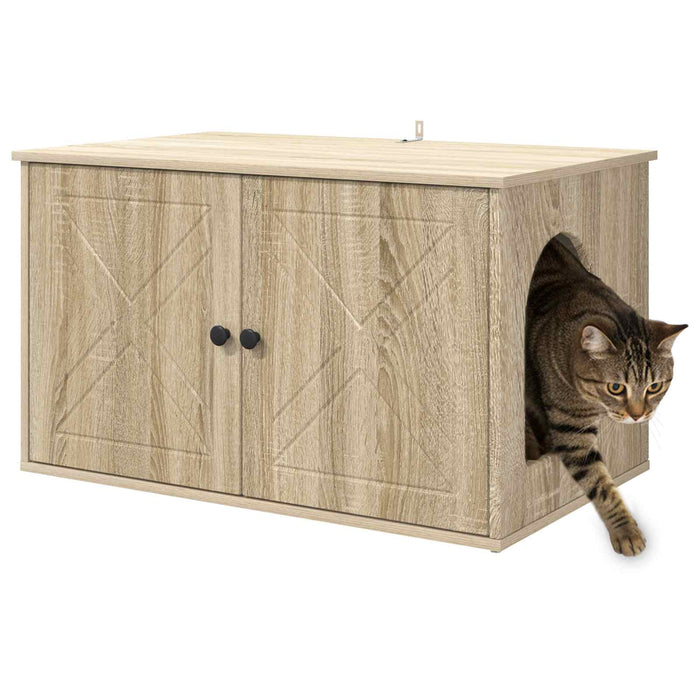 Casa pentru pisici Sonoma 85 x 55 x 50,5 cm Lemn compozit - WALTI WALTI