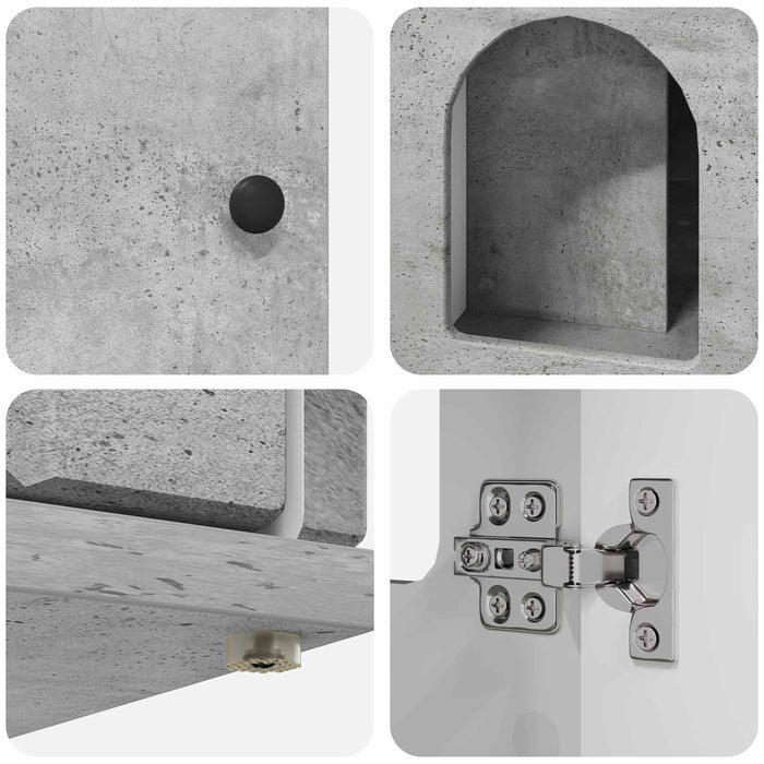 Casa pentru pisici Beton 85 x 55 x 50 cm Lemn compozit - WALTI WALTI
