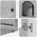 Casa pentru pisici Beton 85 x 55 x 50 cm Lemn compozit - WALTI WALTI