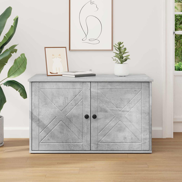 Casa pentru pisici Beton 85 x 55 x 50 cm Lemn compozit - WALTI WALTI