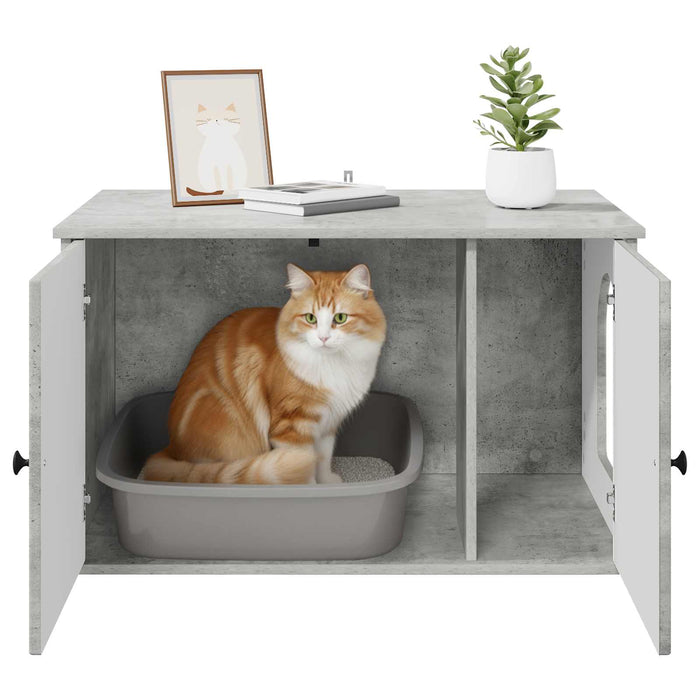 Casa pentru pisici Beton 85 x 55 x 50 cm Lemn compozit - WALTI WALTI