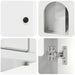 Casa pentru pisici Alb Lucios 85 x 55 x 50 cm Lemn compozit - WALTI WALTI