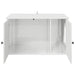 Casa pentru pisici Alb Lucios 85 x 55 x 50 cm Lemn compozit - WALTI WALTI
