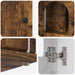 Casa pentru pisici Stejar fumuriu 85 x 55 x 50 cm Lemn compozit - WALTI WALTI