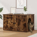 Casa pentru pisici Stejar fumuriu 85 x 55 x 50 cm Lemn compozit - WALTI WALTI