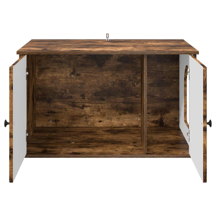 Casa pentru pisici Stejar fumuriu 85 x 55 x 50 cm Lemn compozit - WALTI WALTI