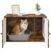 Casa pentru pisici Stejar fumuriu 85 x 55 x 50 cm Lemn compozit - WALTI WALTI