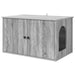 Casa pentru pisici Gri Sonoma 85 x 55 x 50 cm Lemn compozit - WALTI WALTI