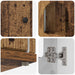Casa pentru pisici Lemn vechi 85 x 55 x 50 cm Lemn compozit - WALTI WALTI